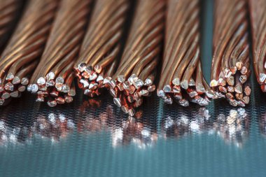 Bakır kablo, demir olmayan metal hammadde enerji endüstrisi.