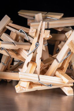 Ev için ahşap mandallar, aksesuarlar.