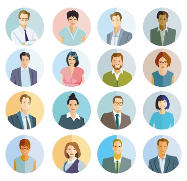 Bir grup insan portresi çizimi