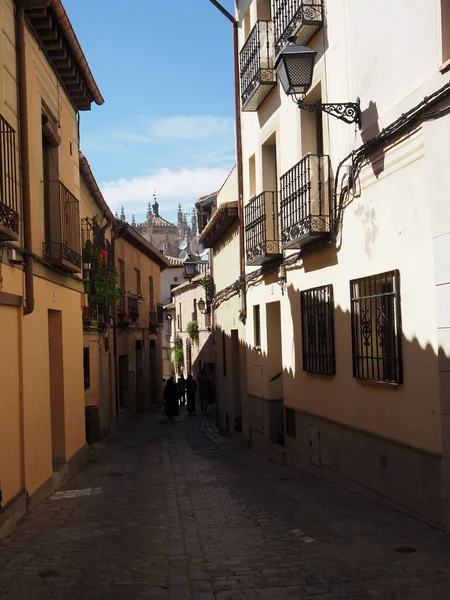 stock image Toledo - A city in Spain, the capital of the autonomous community of Castile, is famous for its medieval center, which has preserved Arab, Jewish and Christian architectural monuments.