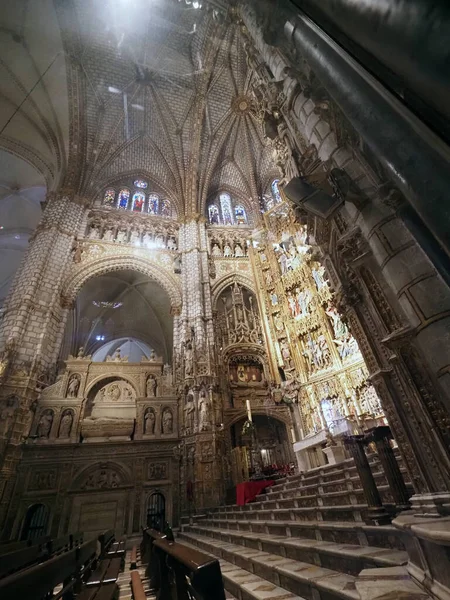 Intérieur Cathédrale Sainte Marie Tolède Espagne — Photo