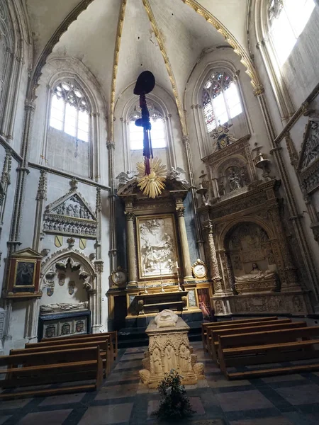 Interior Catedral Santa Maria Toledo Espanha — Fotografia de Stock