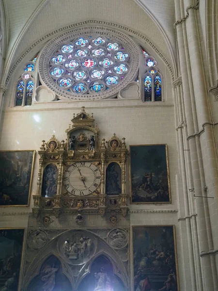 Interieur Van Kathedraal Van Saint Mary Toledo Spanje — Stockfoto