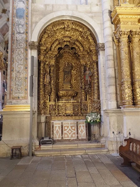 Den Högsta Delen Porto Dess Historiska Centrum Stiger Stadens Katedral — Stockfoto