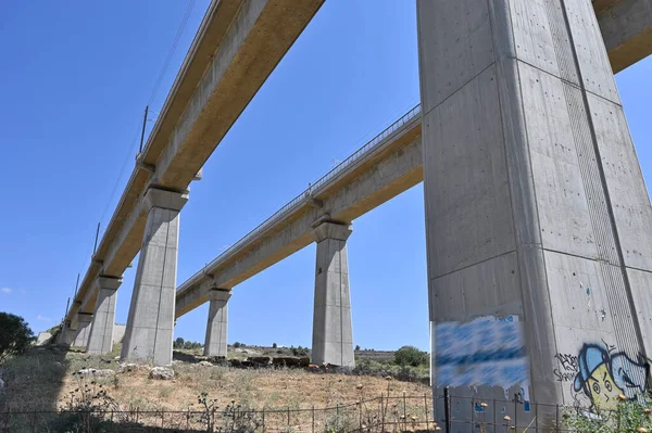 Железнодорожный Мост Через Шоссе Тель Авиве — стоковое фото