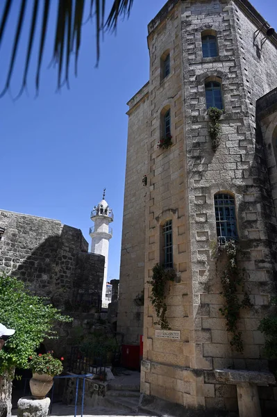 Katolicki Klasztor Zakonu Benedyktynów Arabskich Przedmieściach Jerozolimy Abu Goshe Izrael — Zdjęcie stockowe