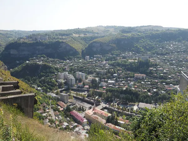 stock image Chiatura observation deck overlooking the city in Imereti Georgia