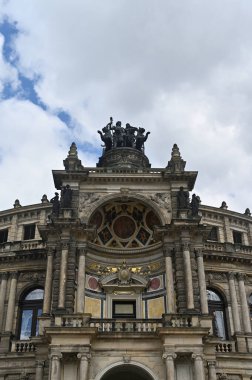 Dresden Semper Opera Salonu Saksonya Almanya