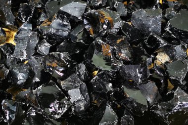 güzel doğal arkaplan olarak obsidian mineral dokusu