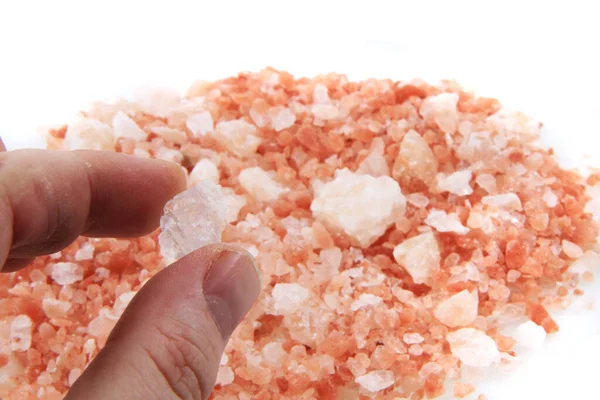 rose salt as very nice mineral background