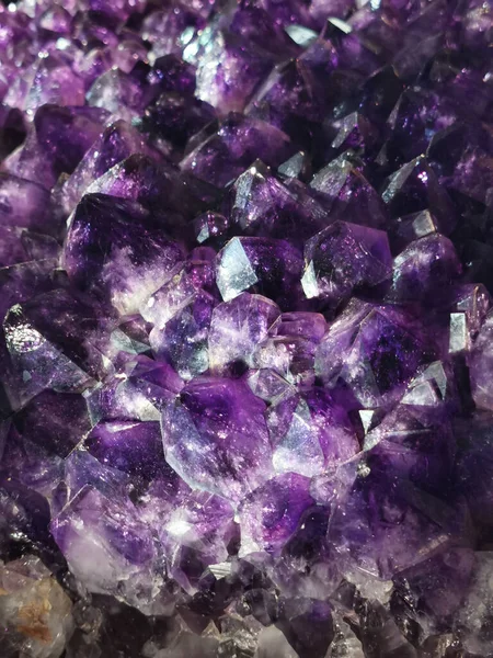 Amethyst Mineralische Textur Als Sehr Schöner Hintergrund — Stockfoto