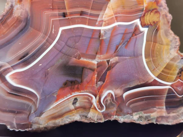 Farbe Achat Mineralische Textur Als Sehr Schöner Hintergrund — Stockfoto