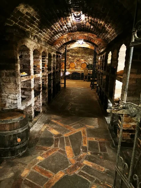 Mooie Oude Wijnkelder Uit Tsjechië — Stockfoto