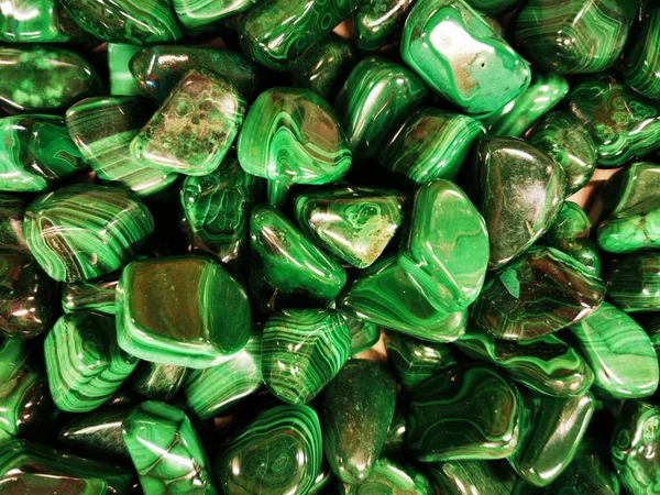 Malachite Mineral Collection Texture Nice Background — Stock Photo, Image