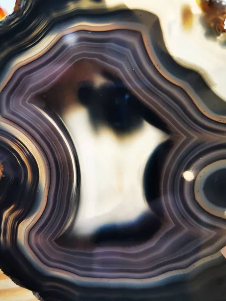 Achat Mineralische Textur Als Schöner Natürlicher Hintergrund — Stockfoto
