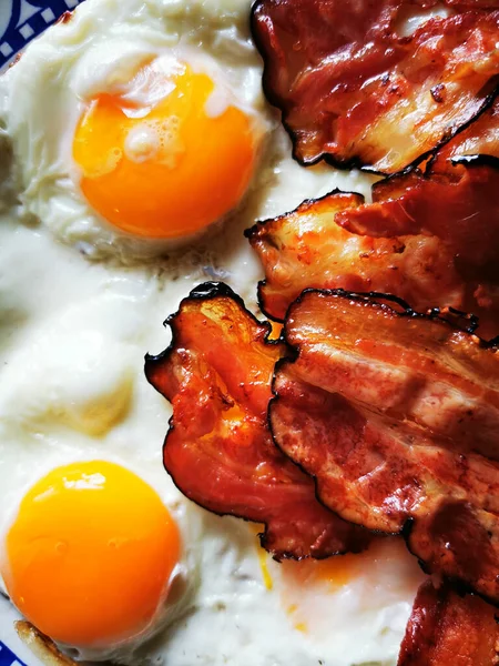 English Breakfast Texture Very Nice Food Background — Stock Photo, Image
