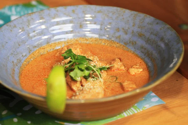 Curry Soup Very Nice Food Background — Stock Photo, Image