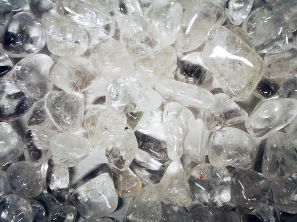 白色水晶矿物纹理为漂亮的背景 — 图库照片
