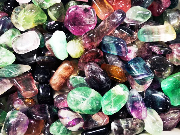 Fluorit Mineralische Textur Als Sehr Schöner Natürlicher Hintergrund — Stockfoto