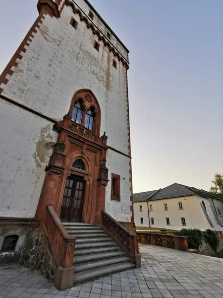 Hradec Nad Moravici Κάστρο Από Την Τσεχική Δημοκρατία Παλιά Αρχιτεκτονική — Φωτογραφία Αρχείου