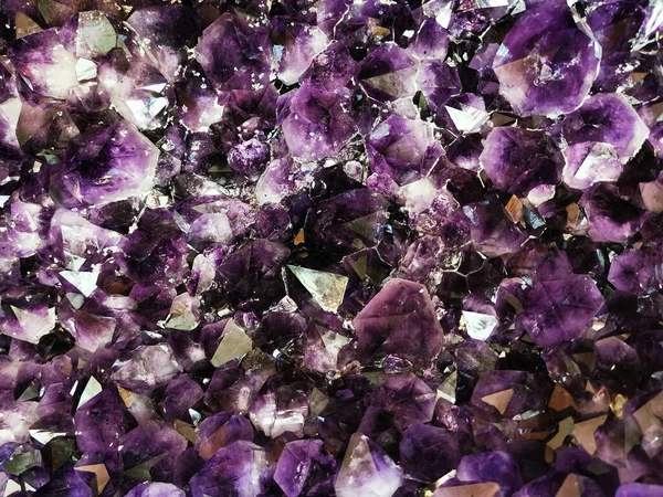 Amethyst Mineralische Textur Als Schöner Natürlicher Hintergrund — Stockfoto