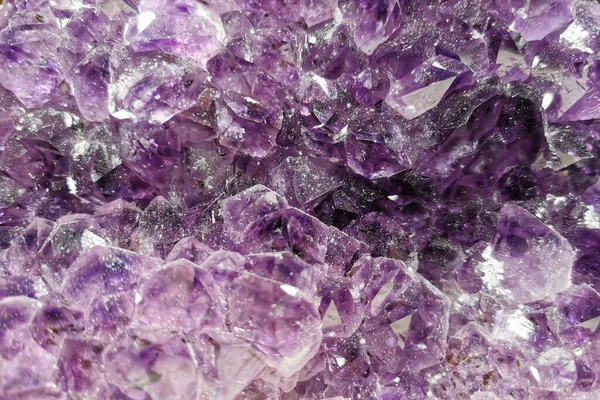 Ametist Mineral Doku Güzel Doğal Arka Plan Olarak — Stok fotoğraf