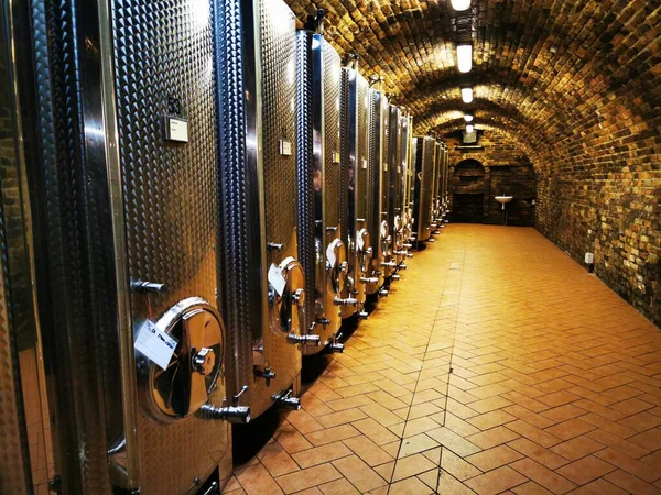 Nice Old Wine Cellar Czech Republic Stock Photo