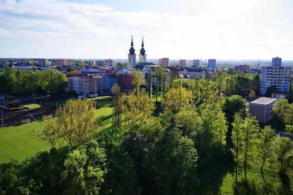 stock image nice day in Ostrava City in Czech republic as big problem