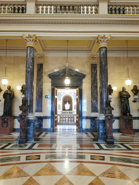Nationalmuseum Prag Innenraum Als Schöner Hintergrund — Stockfoto