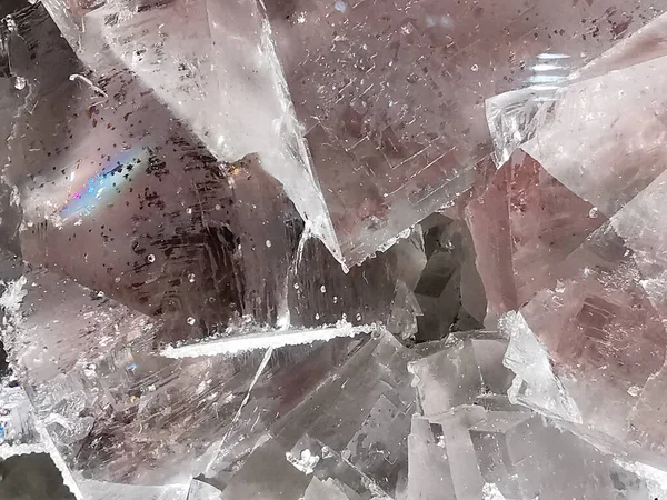 Violett Fluorit Mineralstruktur Som Naturlig Bakgrund Stockbild