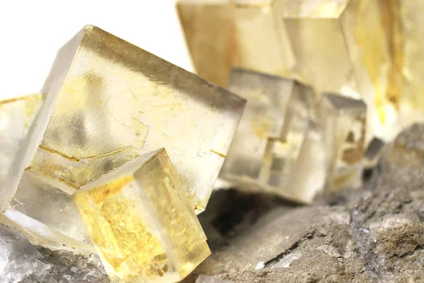 塩立方晶方解石の鉱物 — ストック写真