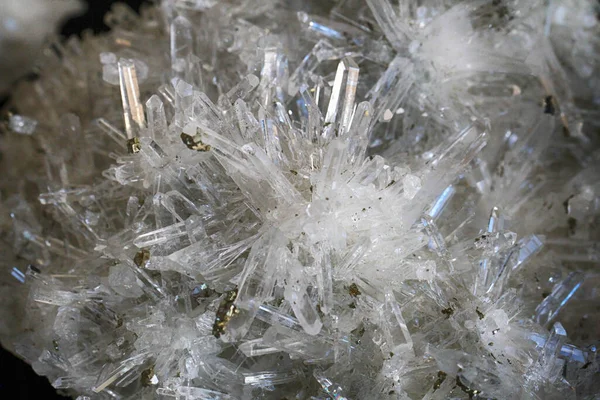 Vit Kristall Mineral Struktur Som Fin Bakgrund — Stockfoto