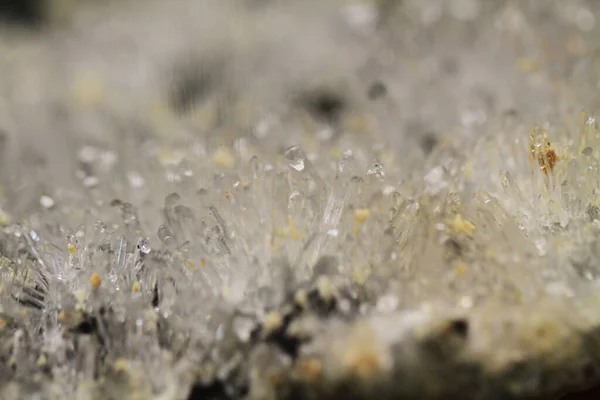 Weiße Kristall Mineralische Textur Als Schöner Hintergrund — Stockfoto