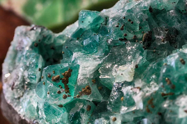 Fluoriet Minerale Textuur Als Zeer Mooie Natuurlijke Achtergrond — Stockfoto