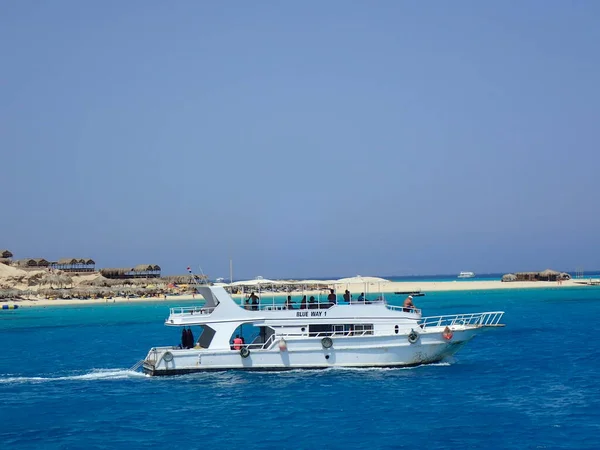 Vue Bateau Mer Egypte Mer Rouge — Photo