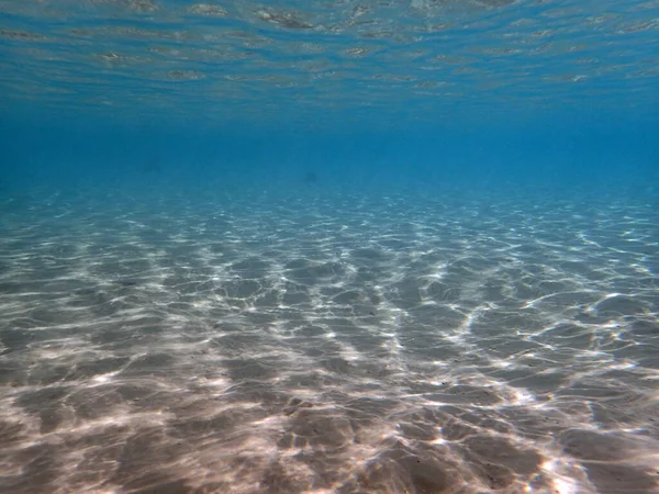 Suyun Altındaki Kum Dokusu Güzel Bir Arka Plan — Stok fotoğraf