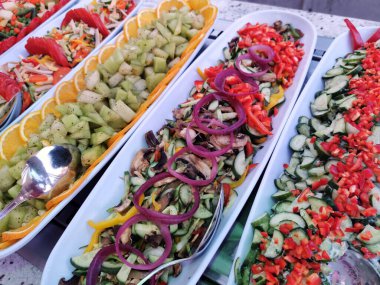 Mısır mutfağından lezzetli sebze salatası.