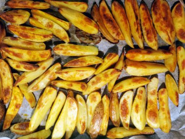 Izgara patates dokusunun güzel bir yemek geçmişi var.