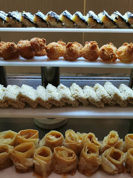 Egypte Desserts Als Zeer Mooi Voedsel Achtergrond — Stockfoto
