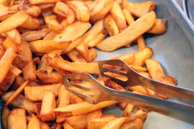 Patates kızartması çok güzel bir yemek arkaplanı.