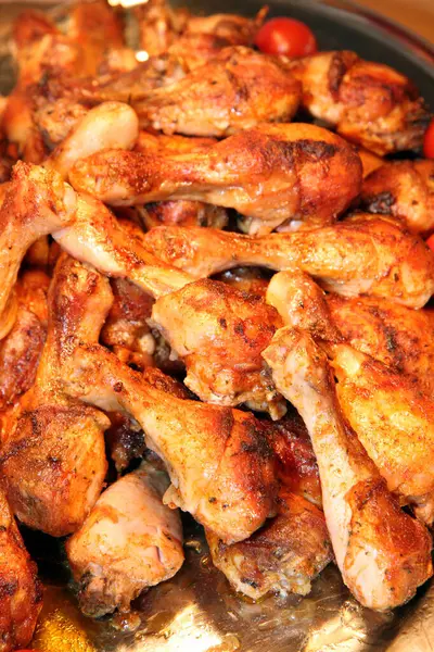 grilled chicken legs as very nice food background