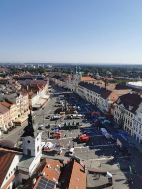 Beyaz kuleden Hradec Kralove Çek Cumhuriyeti görüşü