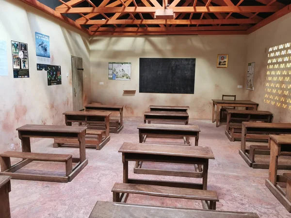 old classroom from africa school as nice educational background