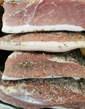 Tütsülenmiş et dokusu çok güzel bir yemek arka planıdır.