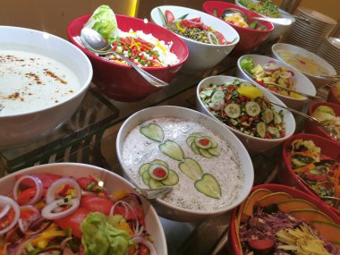 Mısır mutfağından lezzetli sebze salatası.