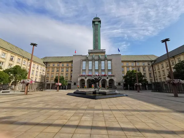Rathaus Aus Der Industriestadt Ostrava Der Tschechischen Republik lizenzfreie Stockbilder