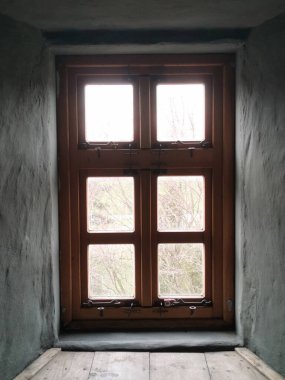 Eski evdeki eski pencere güzel arka plan