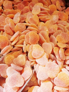 jöle sağlıksız şekerler güzel renkli gıda arka planında