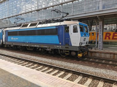 Prag, Çek Cumhuriyeti - 21 Nisan 2024 - eski tren istasyonu