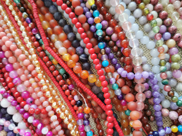 gems bracelet texture as nice natural background